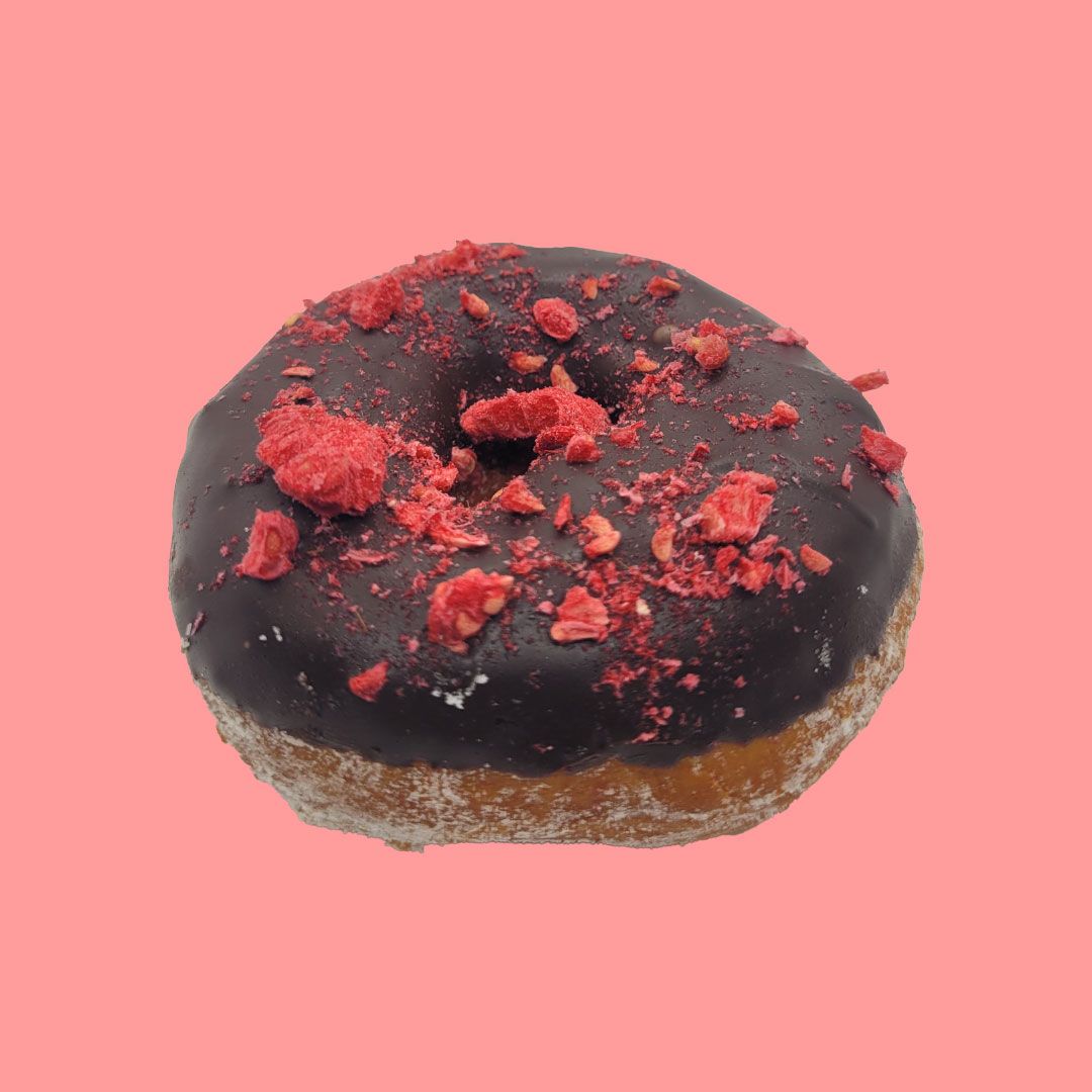 Chocolate & Raspberry Doughnut image 0