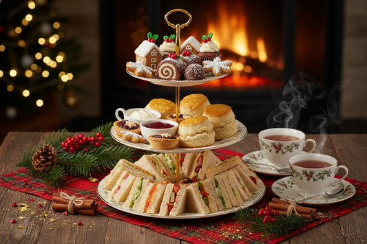 Christmas afternoon tea platter